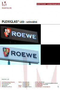 Plexiglas LED - color changing